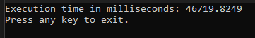 Execution time before refactor: 46.7 seconds