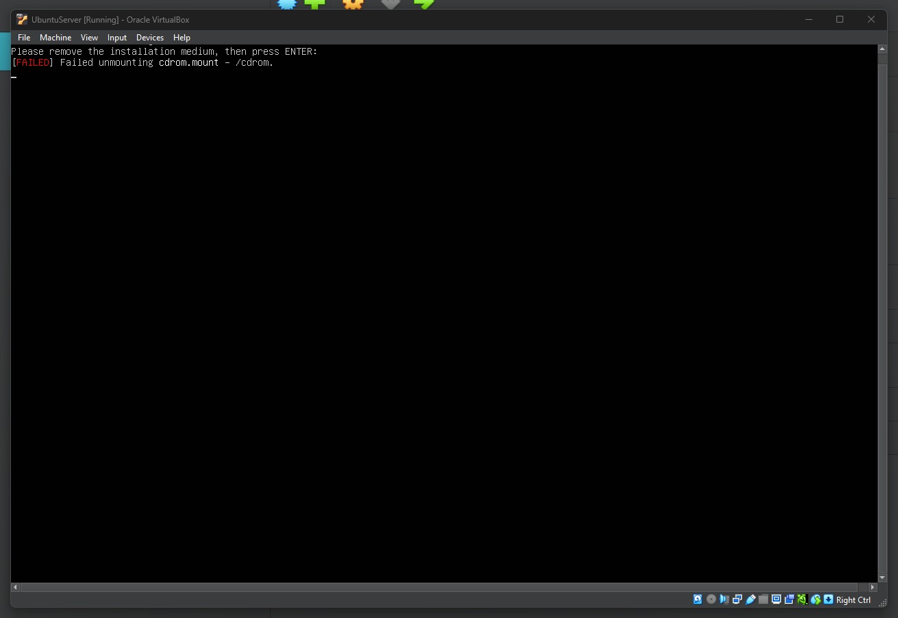 Installation medium error