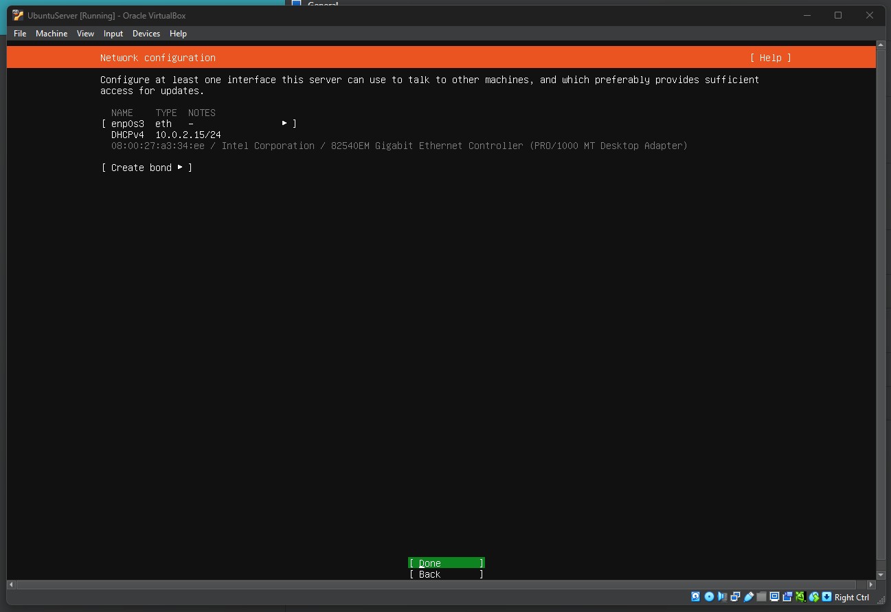 Network Configuration